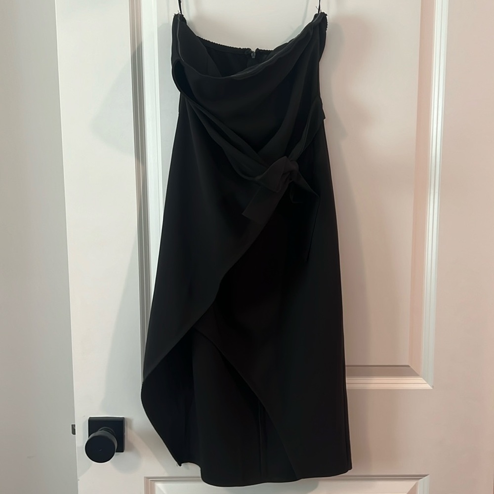 Strapless little black dress